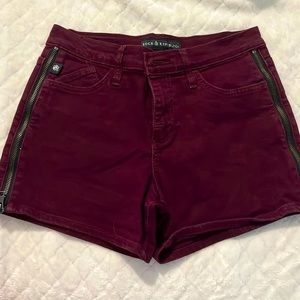 high rise jean shorts